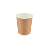 8 Oz Kraft Double Wall Paper Cups/500 Pieces- Hotpack