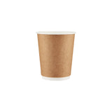 500 Pieces 8 Oz Kraft Double Wall Paper Cups