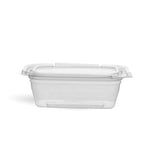 200 pieces Hinged Square Deli Clear PET Container 8 Oz