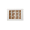 100 Pieces Cup Cake White Window Box