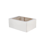 100 Pieces Cup Cake  White Window Box