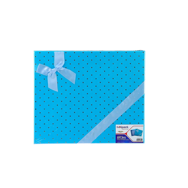48 Pieces Rectangle Light Blue Gift Box Shape -25*30*5 cm