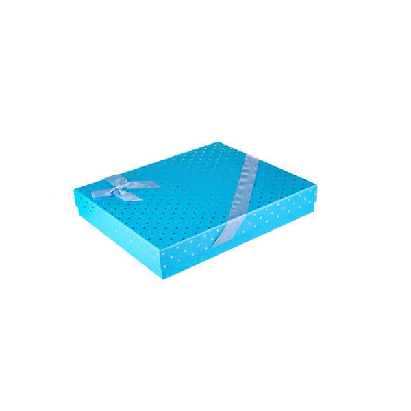 48 Pieces Rectangle Light Blue Gift Box Shape -25*30*5 cm