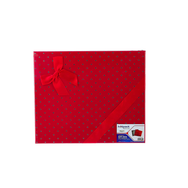 48 Pieces Rectangle Red Gift Box Shape -25*30*5 cm