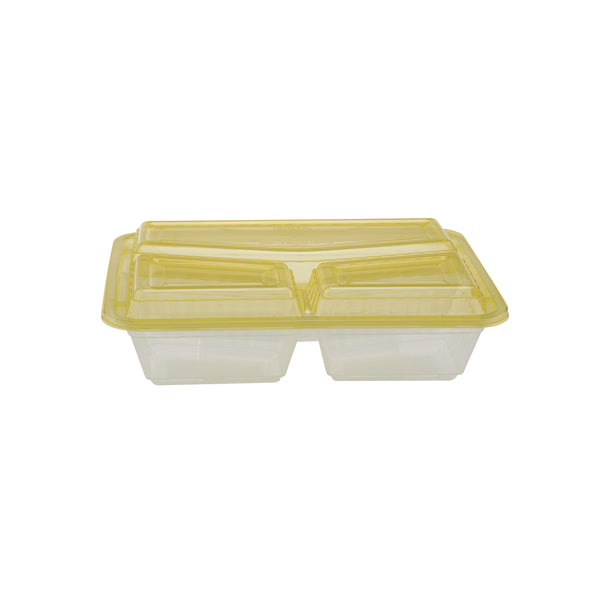 Compartment Clear Microwavable Container with Mixed Color Lid