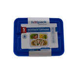 Compartment Clear Microwavable Container with Mixed Color Lid