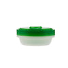 Round Ribbed Clear Container With Mixed Color Lid - hotpack.bh