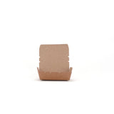 150 pieces Kraft PE Lunch Box - 120 * 88 * 37 mm