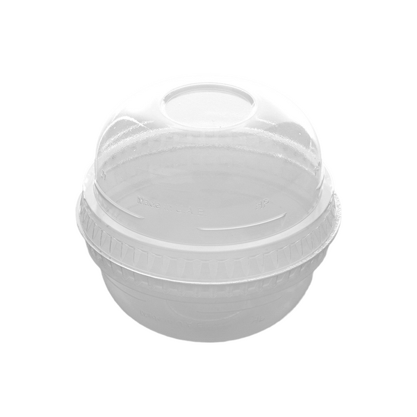 1000 Pieces Dome Lid For Pet Juice Cup , With Hole - hotpack.bh