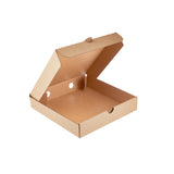 100 Pieces Brown Pizza Box, Small - 220 x 220 mm - hotpack.bh