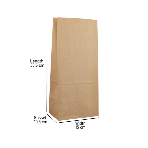 Brown Square Bottom Paper Bags