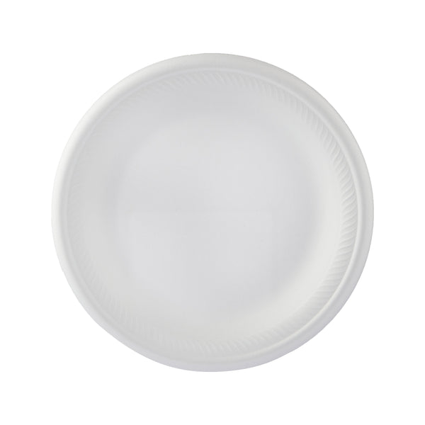 White Round Foam Plate 9 Inch-500 Pieces