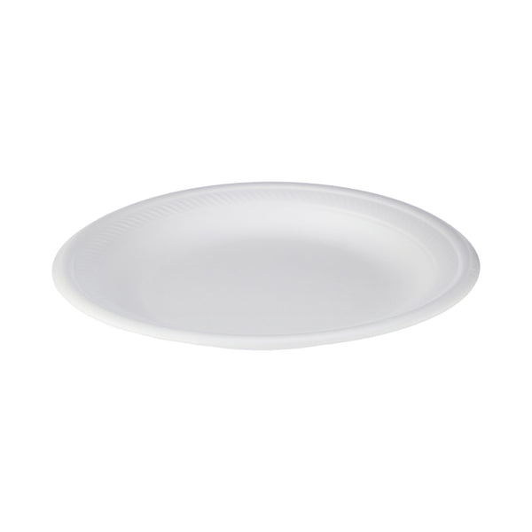 White Round Foam Plate 9 Inch-500 Pieces