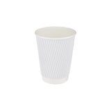 White Ripple Cup, 16 Oz (480 ml)| 500 Pieces-Hotpack Bahrain