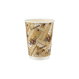 500 Pieces 12 Oz Printed Double Wall Paper Cups