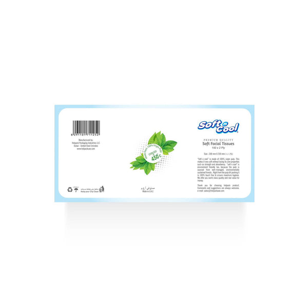 Hotpack Bahrain| Soft N Cool Facial Tissue, 150 Sheets, 5+1 Offers| 36 Boxes