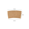 8 Oz (237ml) Paper Hot Sleeve| 1000 Pieces - Hotpack Bahrain