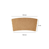 12 Oz & 16 Oz (350 ml & 473 ml) Paper Hot Sleeve| 1000 Pieces - Hotpack Bahrain