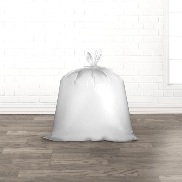 White Dust Bin Bag Roll 45*55 cm-30 Roll - hotpack.bh