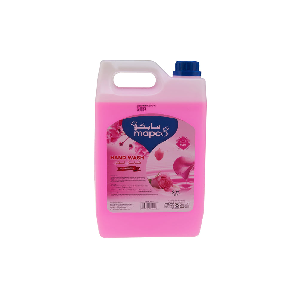 4 Pieces Mapco Hand Wash Liquid Rose 5 Litre