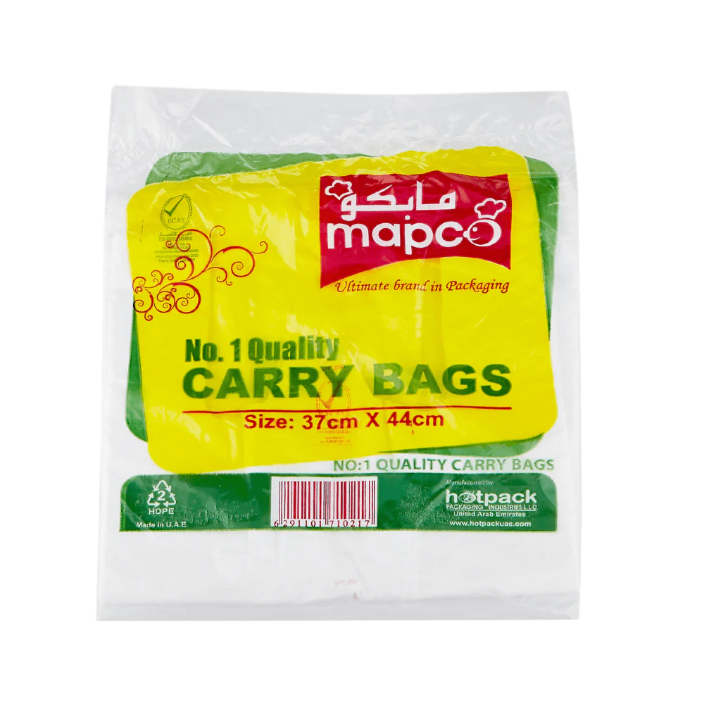 PLASTIC HD CARRY BAGS WHITE SMALL