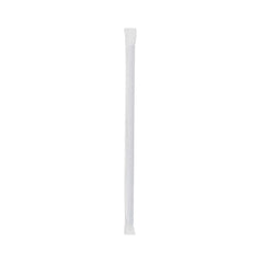 Clear Straight 8mm Plastic Straw With Wrap