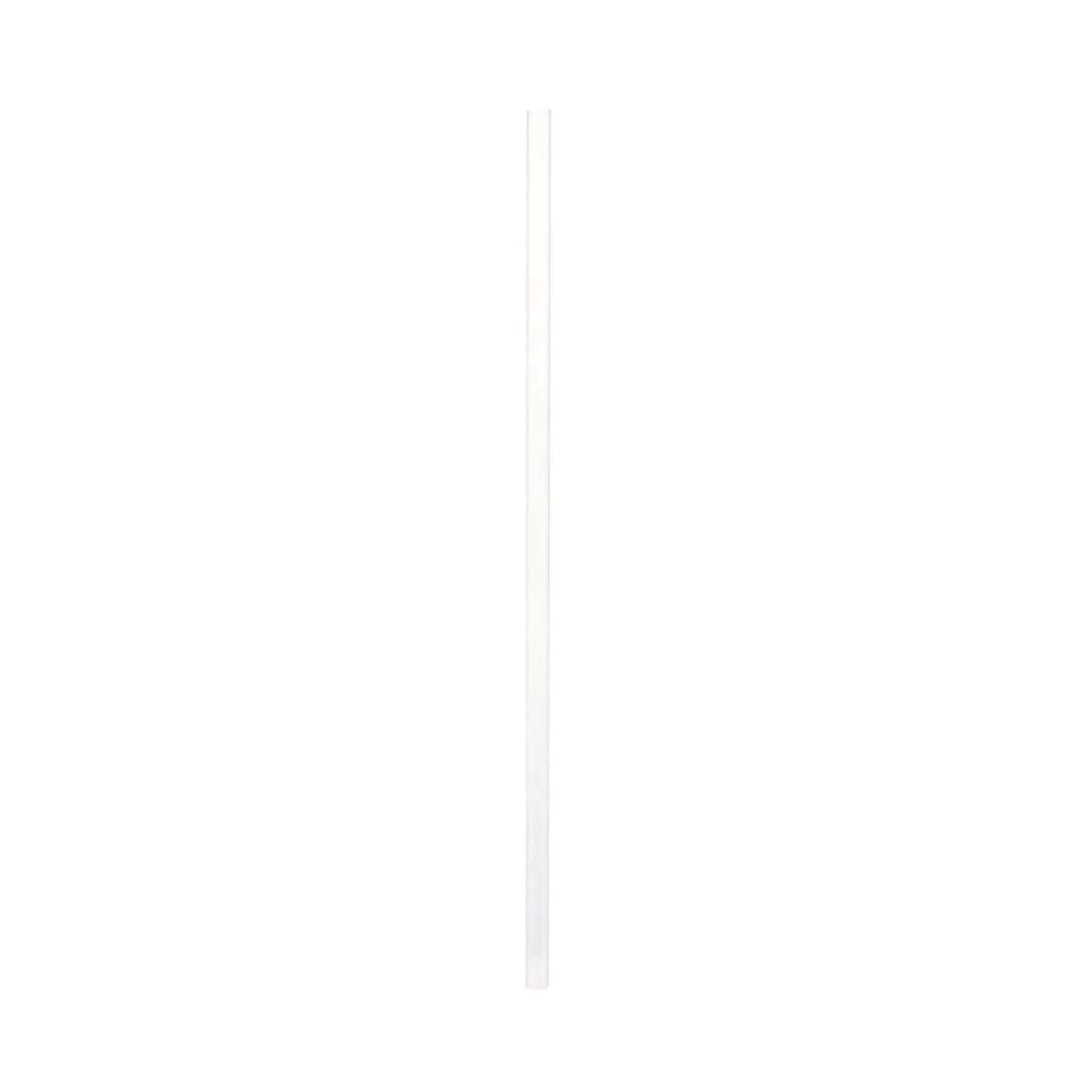 Clear Straight 8mm Plastic Straw With Wrap