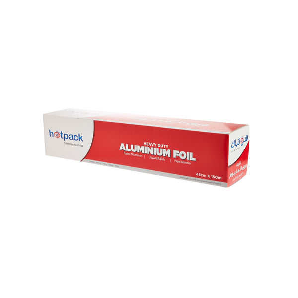 Aluminium Foil 45cm*150m 19 Mic-6 Rolls - hotpack.bh