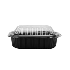 Black Rectangular Container with Lid