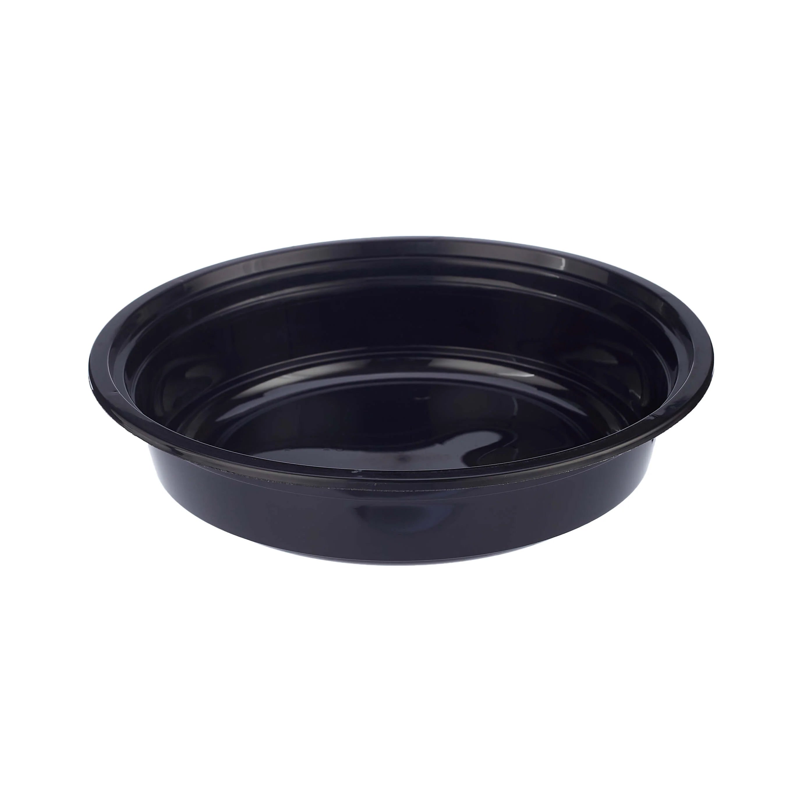 300 Pieces Round Black Base Container 24OZ-185*185*40 mm