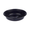 Round Black Base Container with Lid 24 Oz