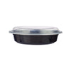 Black Base Round Container 16 Oz+LID