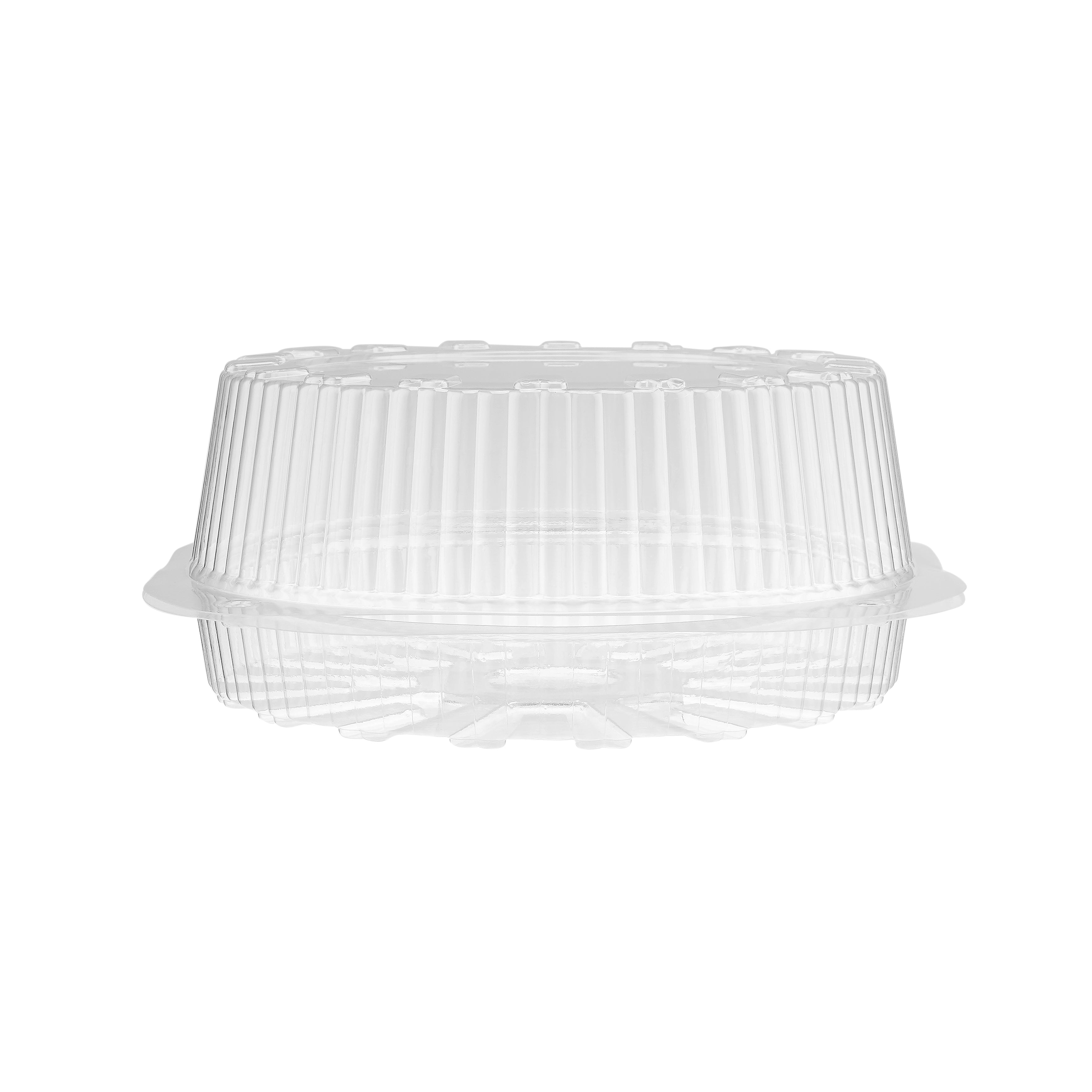 Clear Round Hinged Cake Container