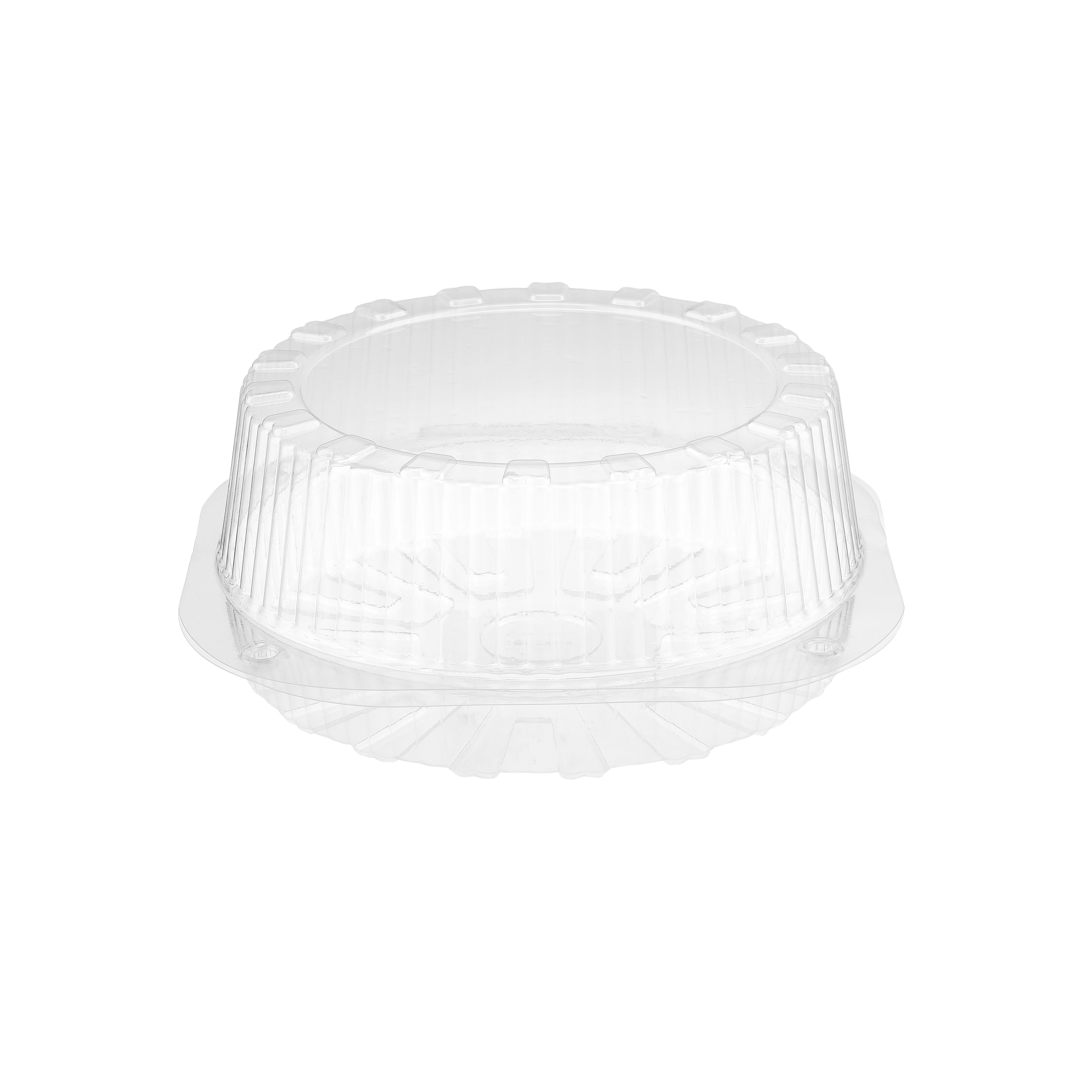 Clear Round Hinged Cake Container