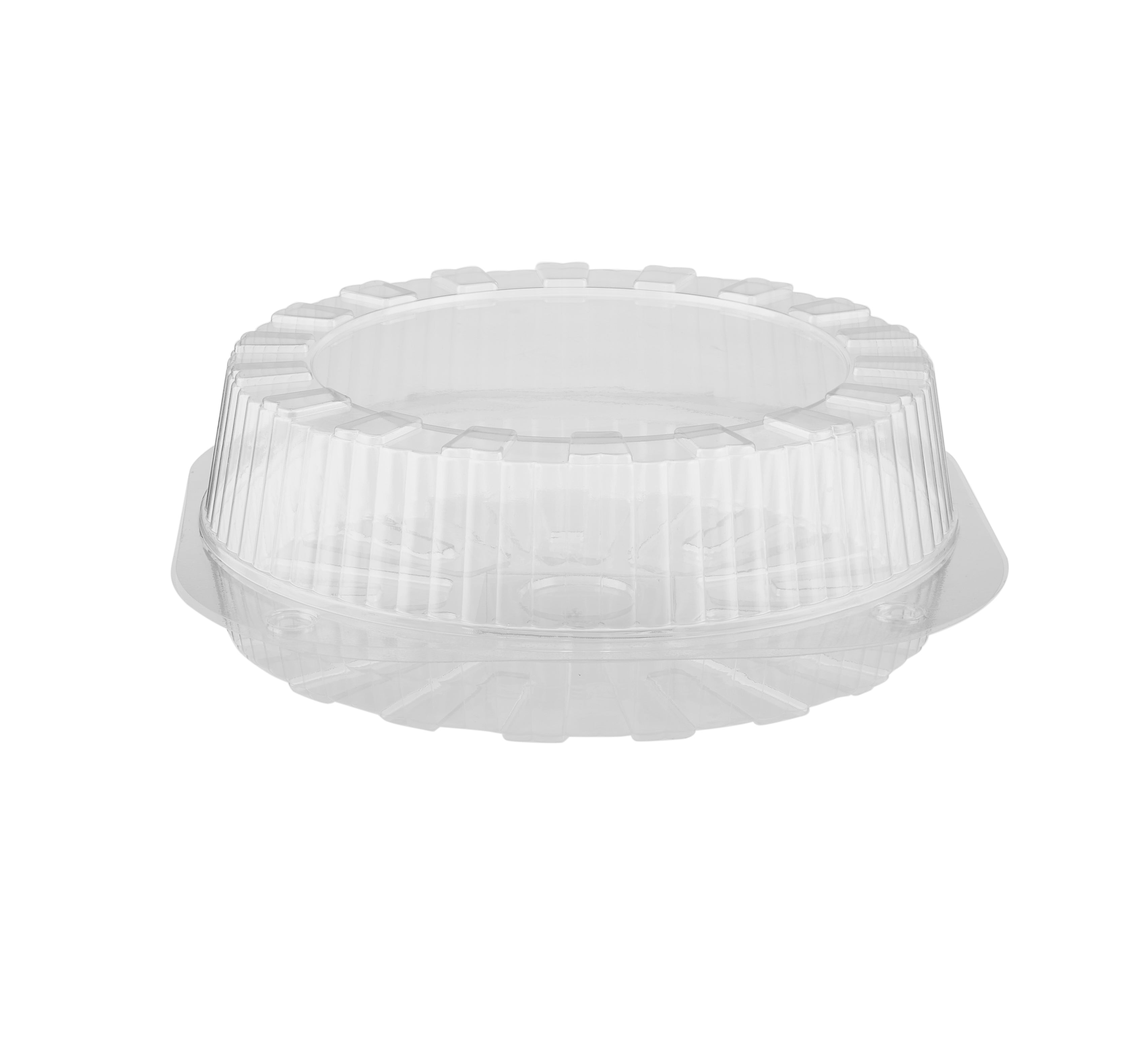 Clear Round Hinged Cake Container