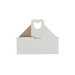  PAPER JUICE CUP CARRIER FOR 2 CUPS-WHITE