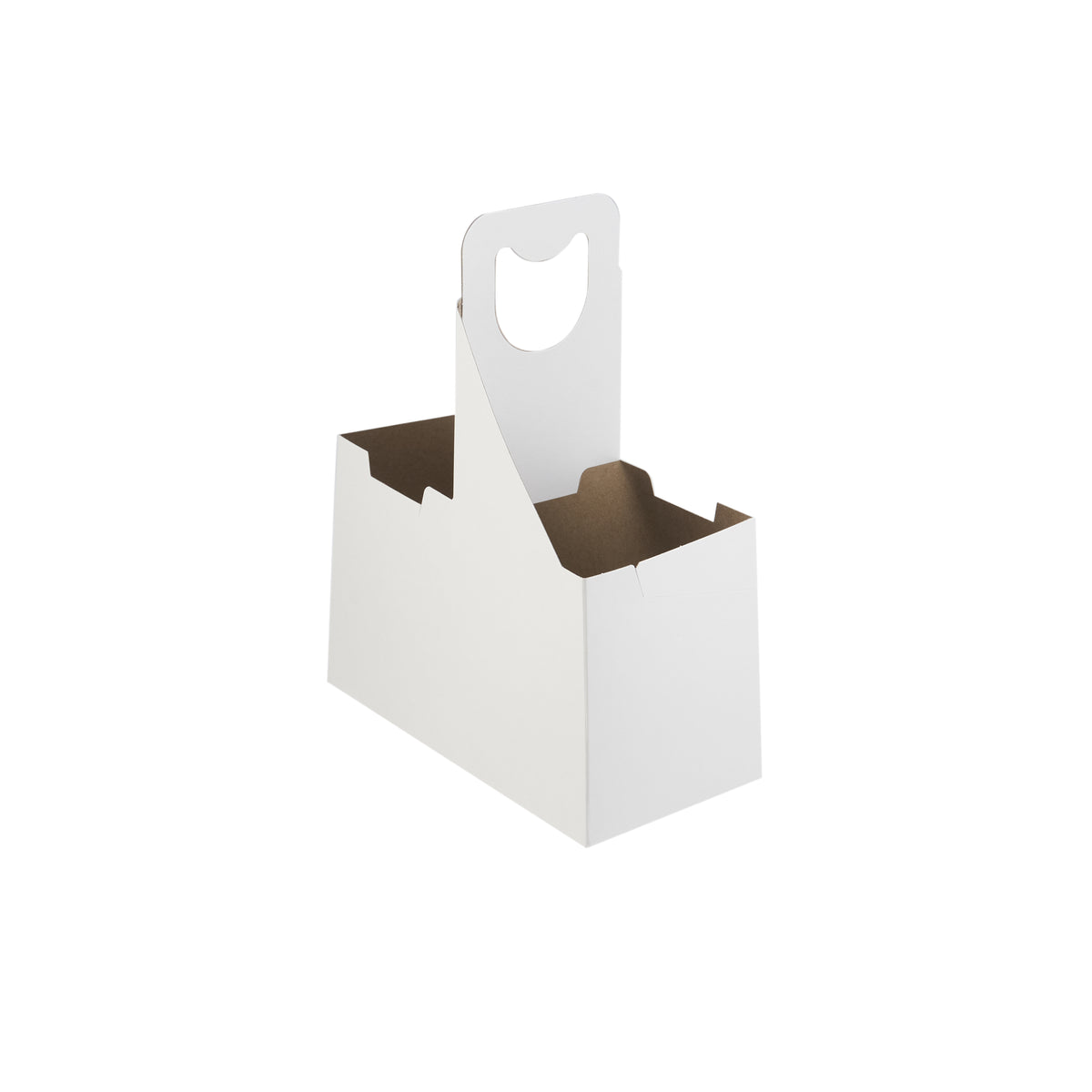  PAPER JUICE CUP CARRIER FOR 2 CUPS-WHITE