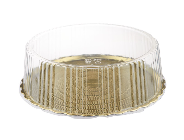 50 pieces Gold Base Round Cake Container - 33 cm