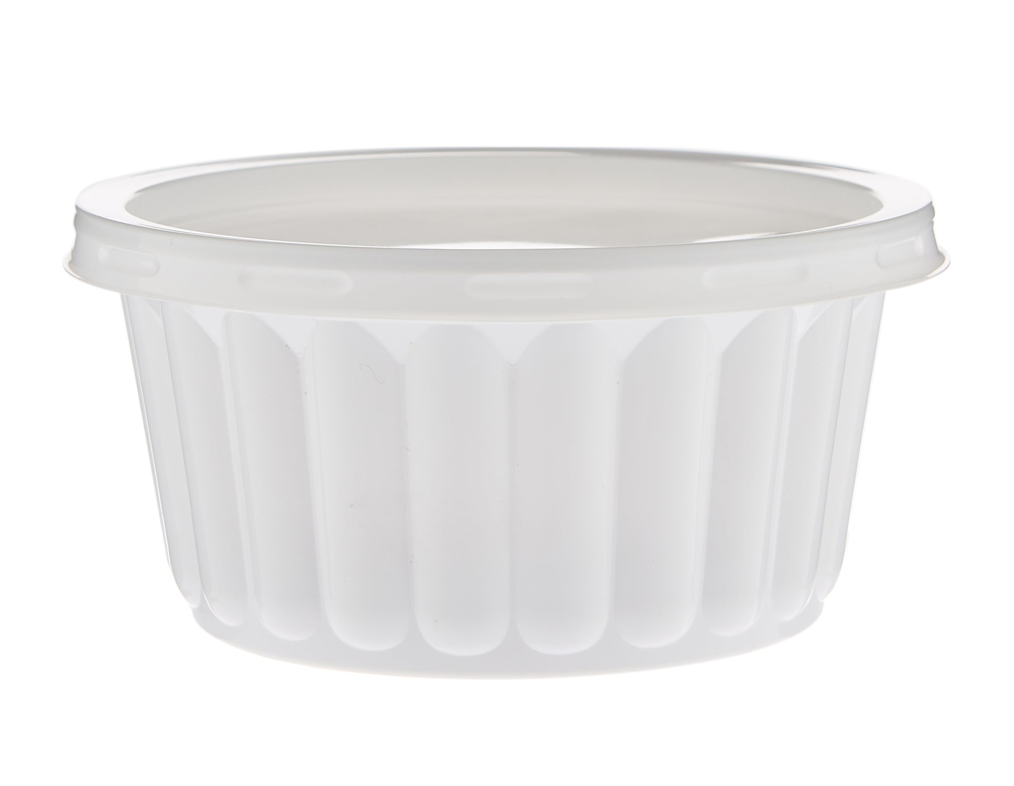 PP Corrugated White Bowl