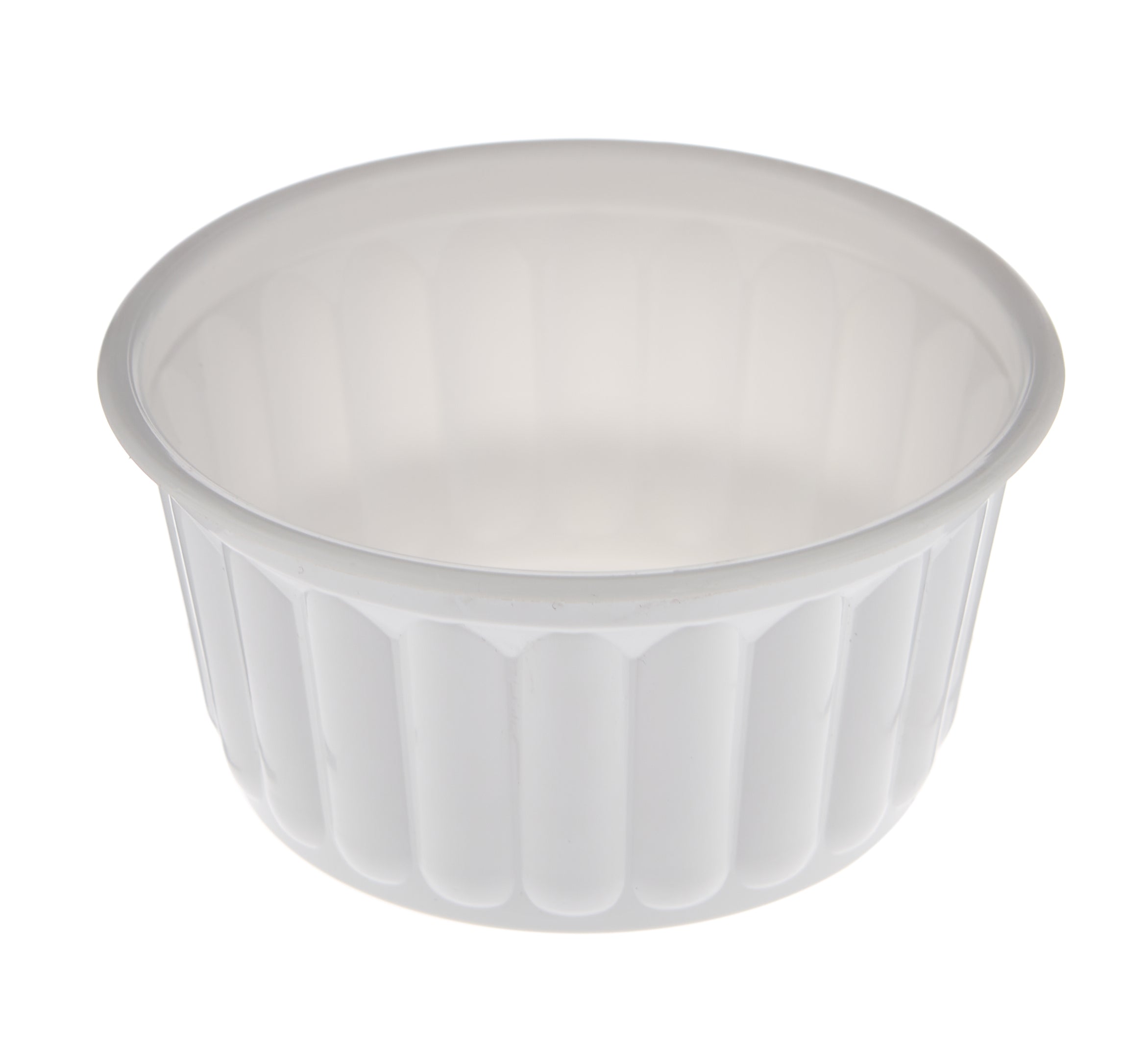 PP Corrugated White Bowl