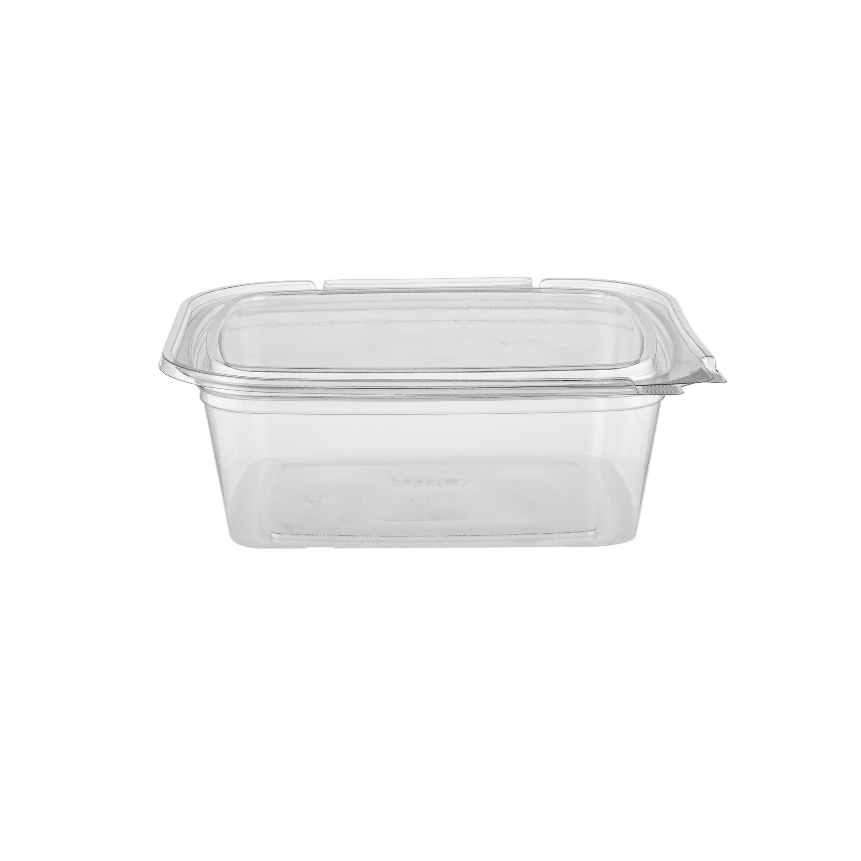 Hinged Square Deli Clear Pet Container