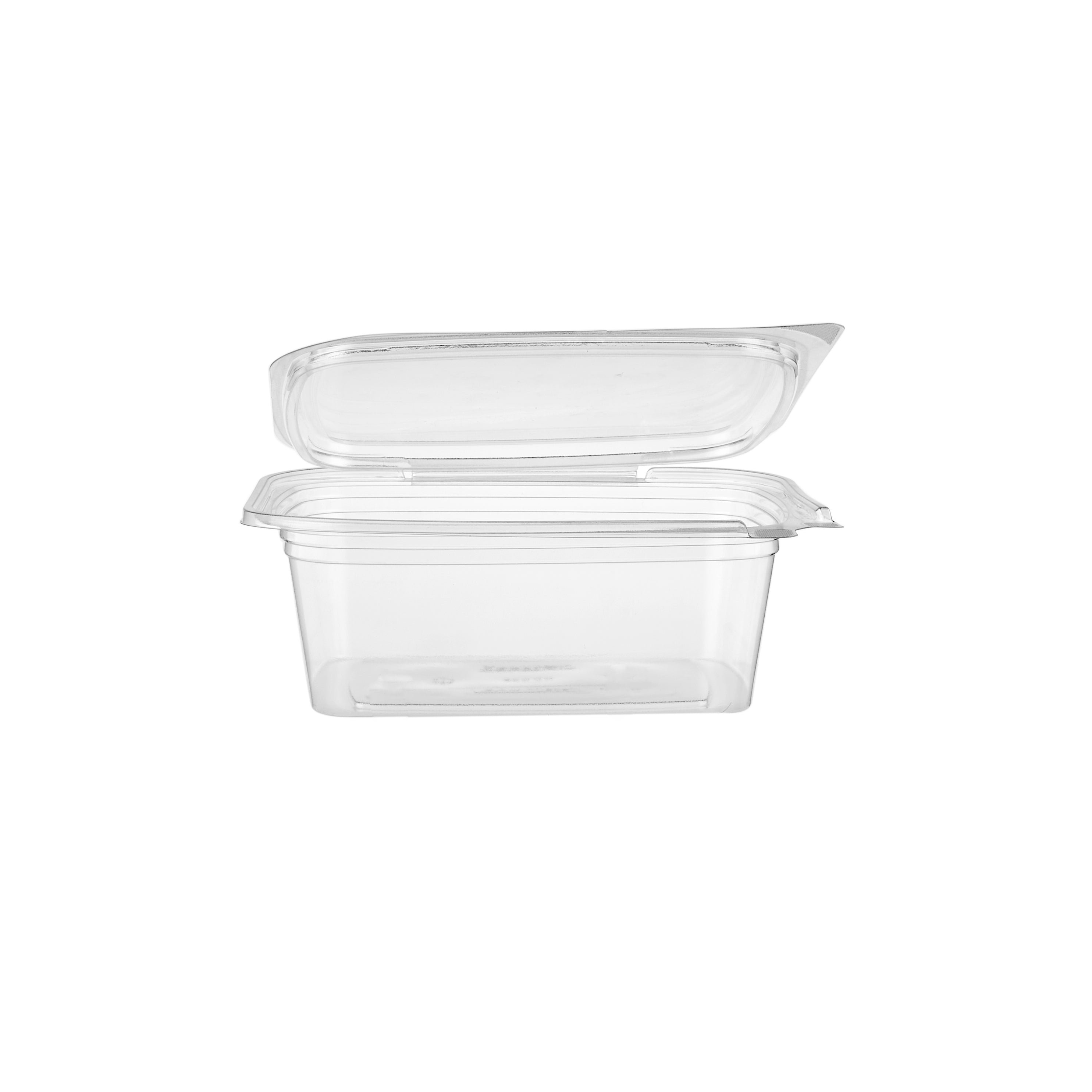 Hinged Square Deli Clear Pet Container