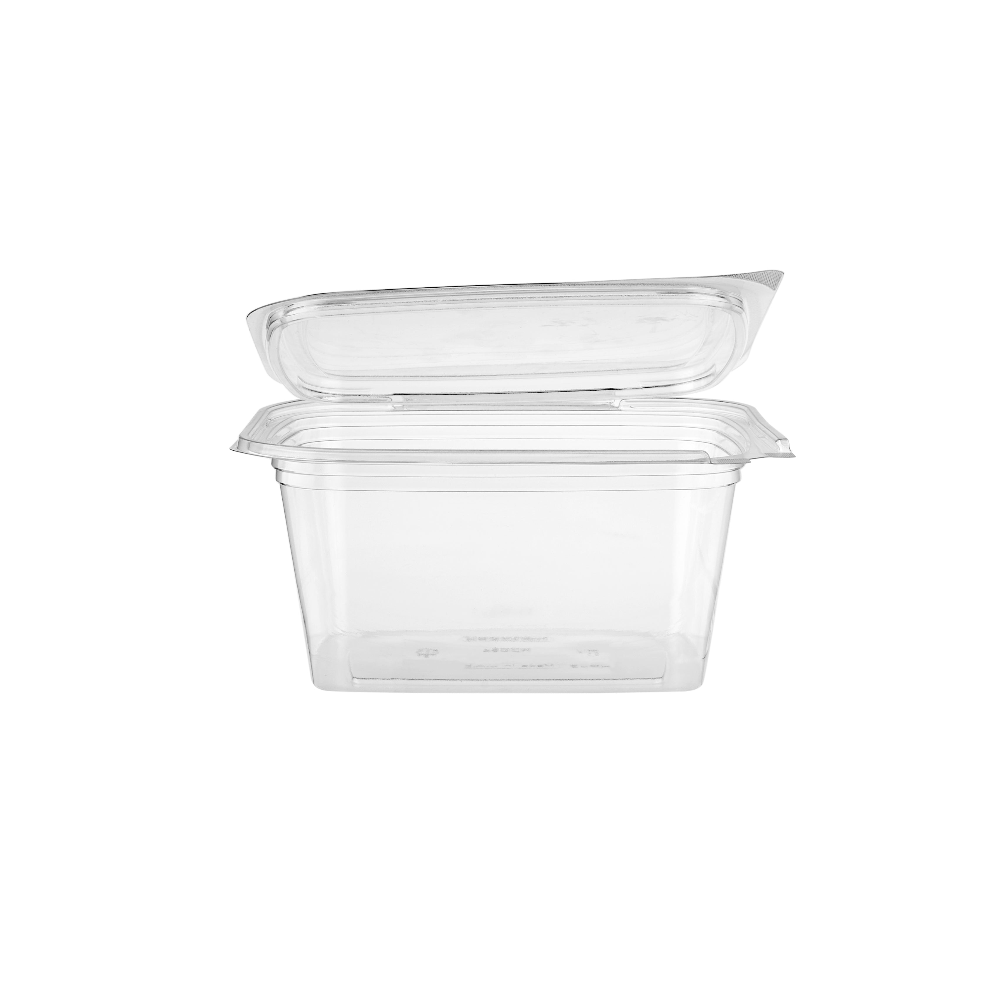 Hinged Square Deli Clear Pet Container