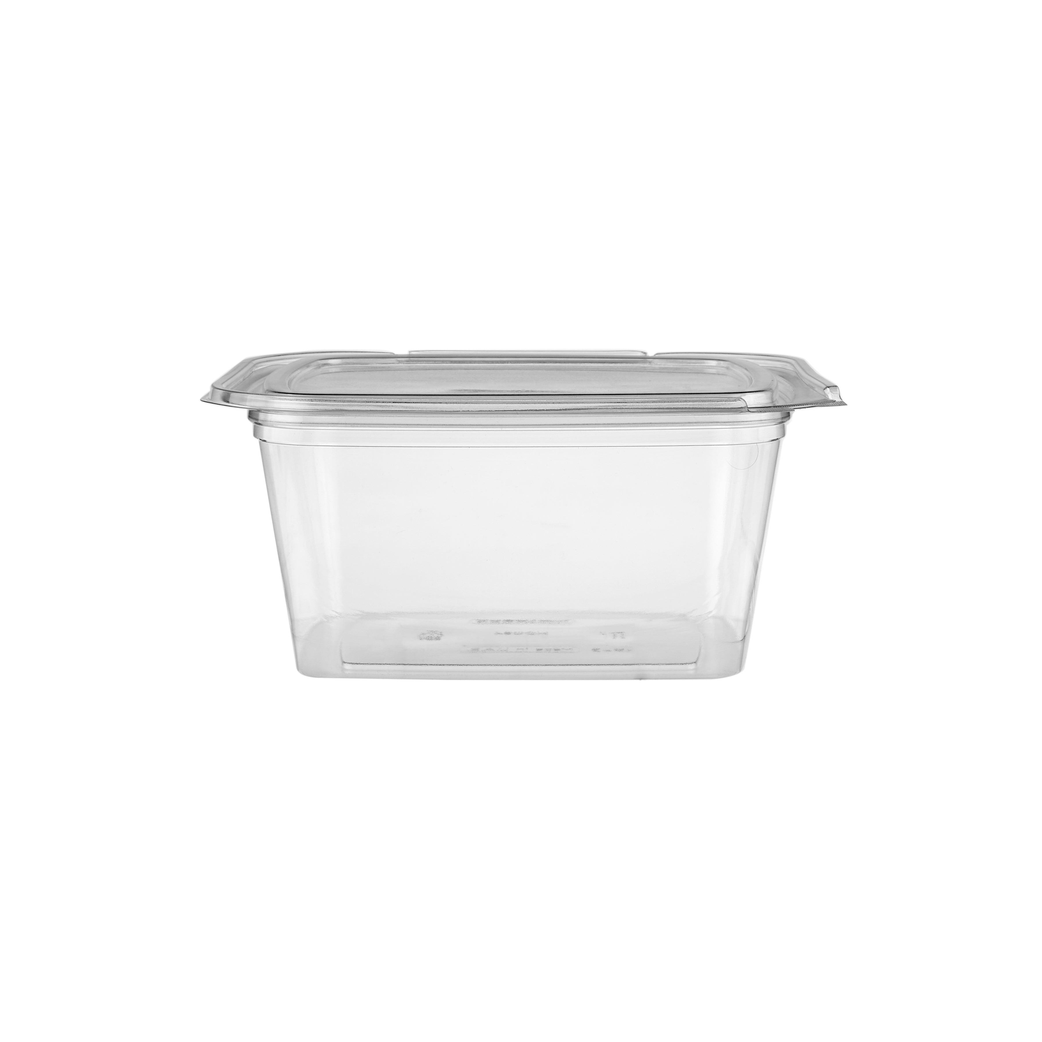 Hinged Square Deli Clear Pet Container