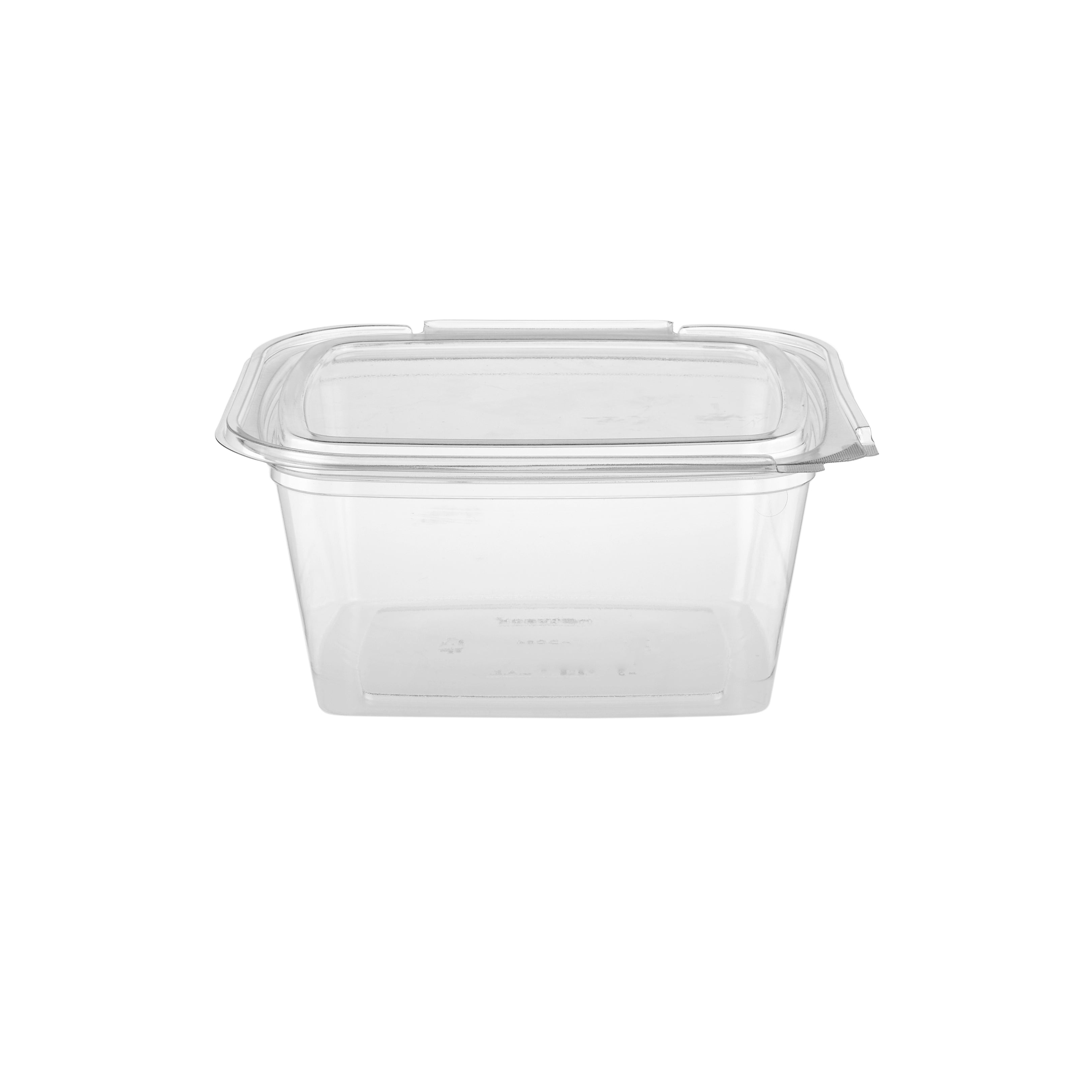 Hinged Square Deli Clear Pet Container