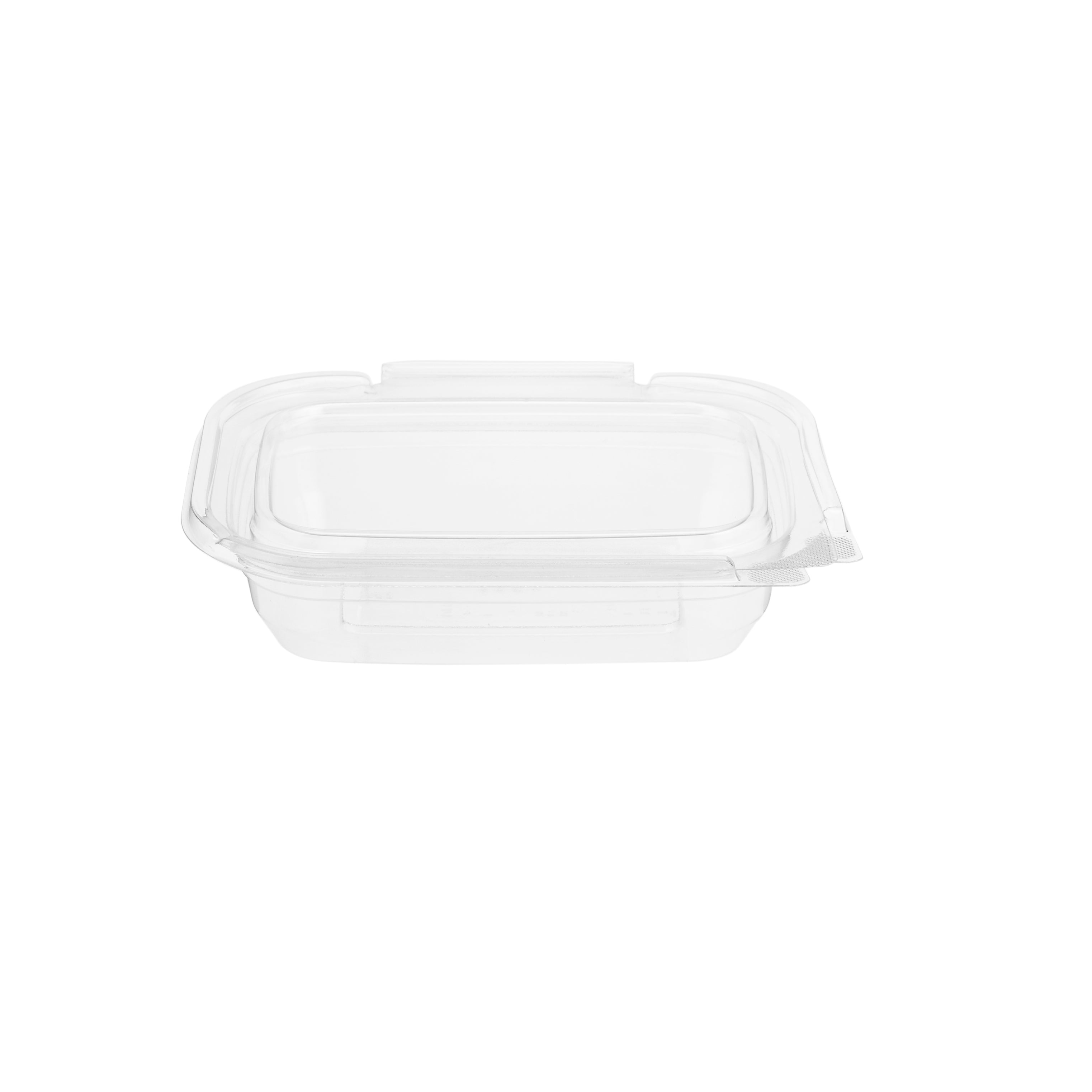 Hinged Square Deli Clear Pet Container