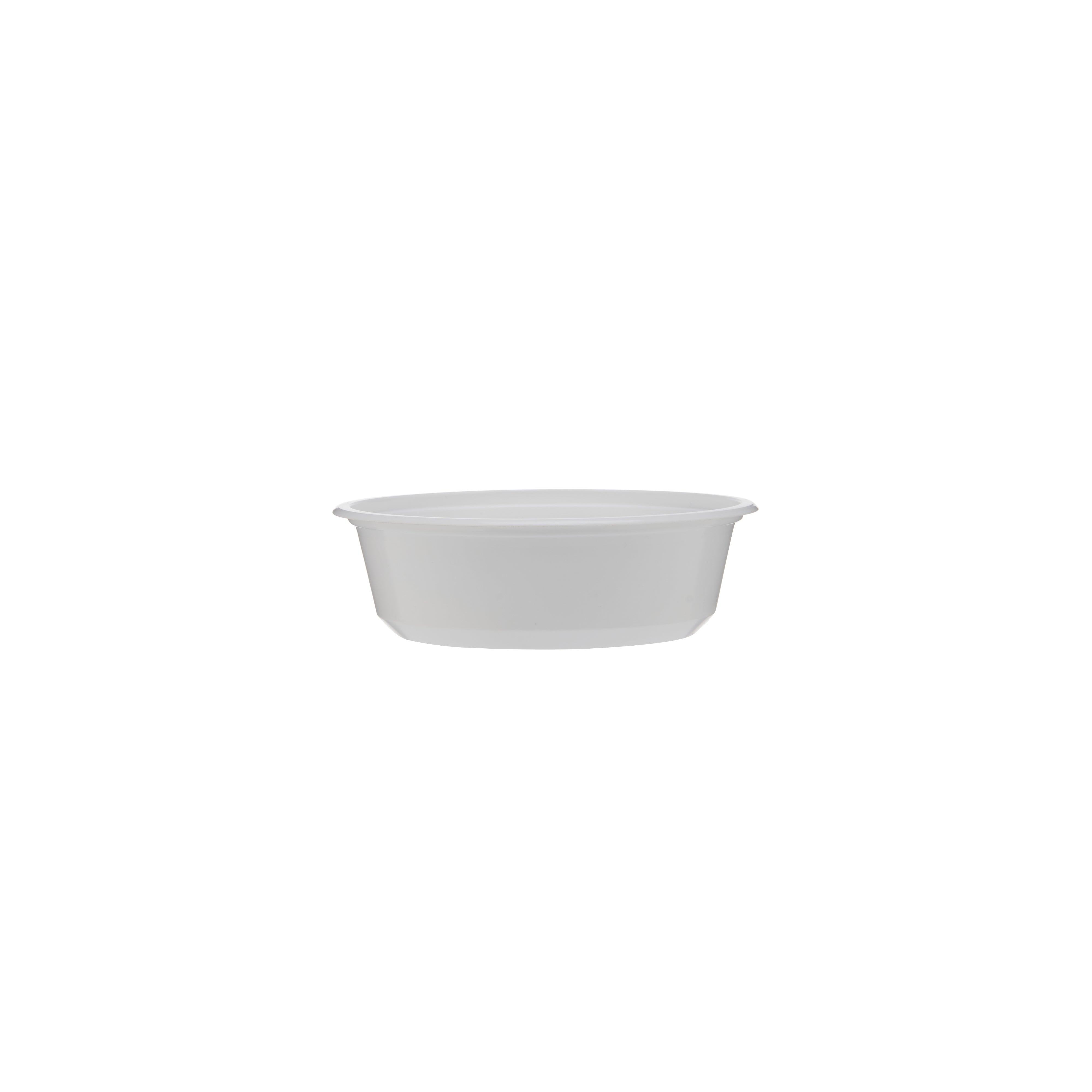 PP Plain White Bowl with Lid