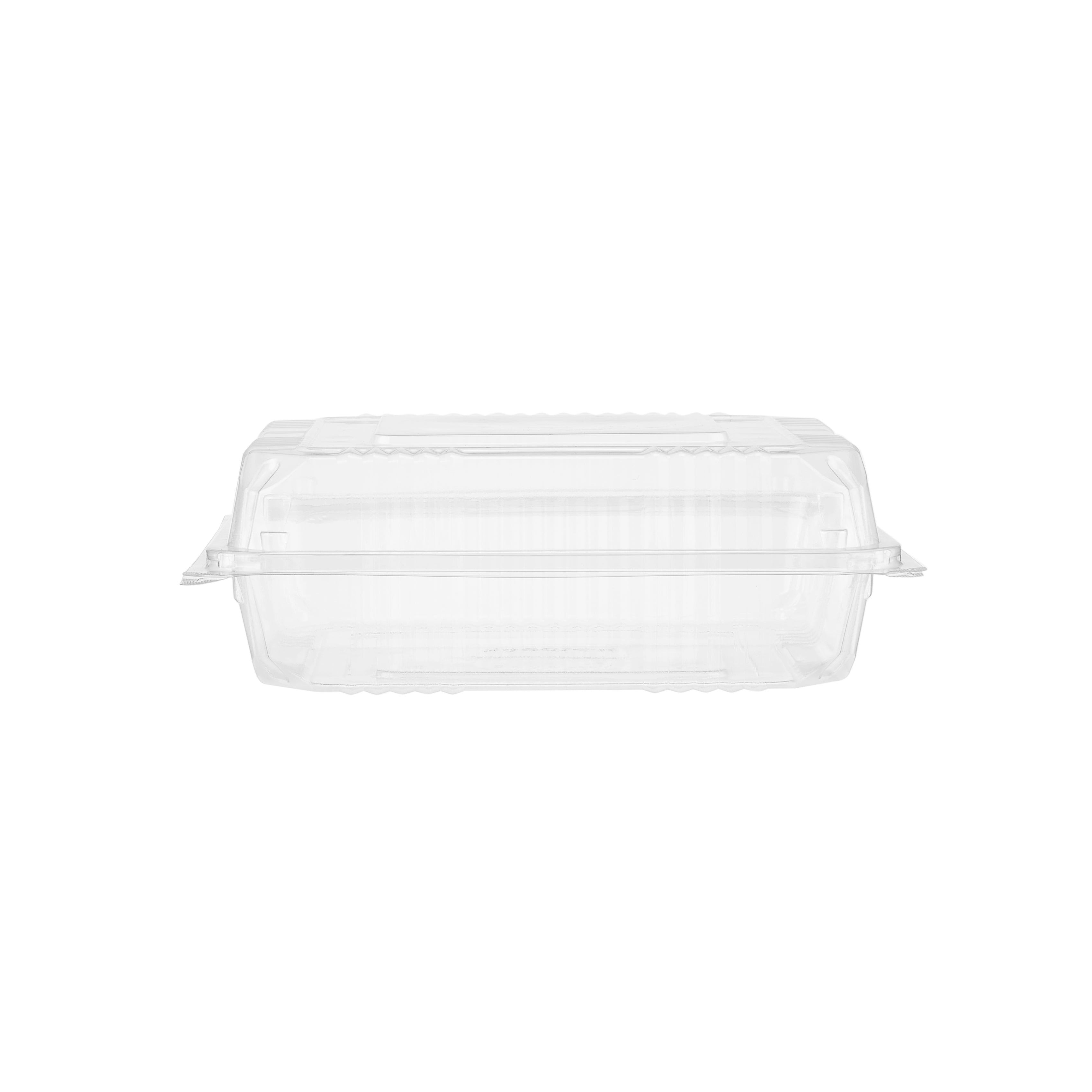 Clear Square Hinged Container