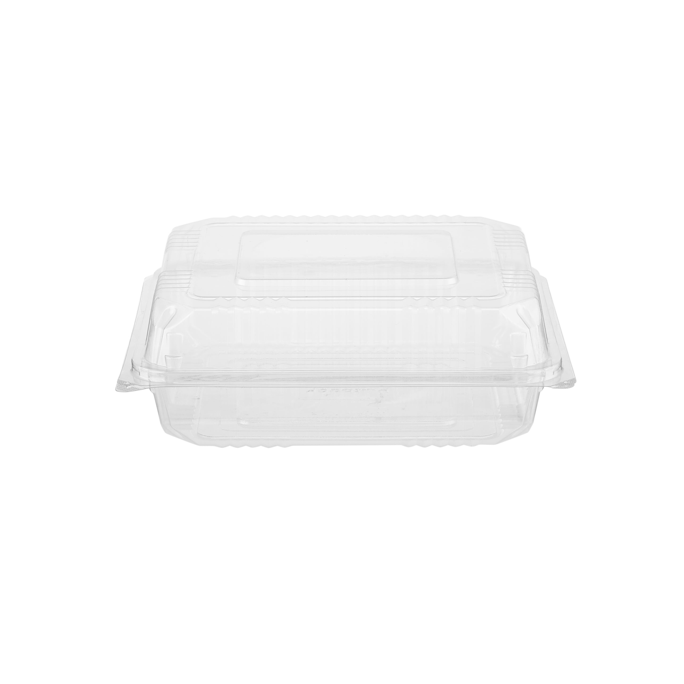 Clear Square Hinged Container