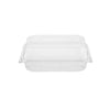 Clear Square Hinged Container